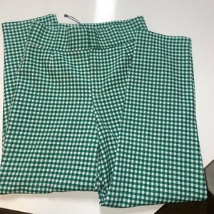 Green plaid pants